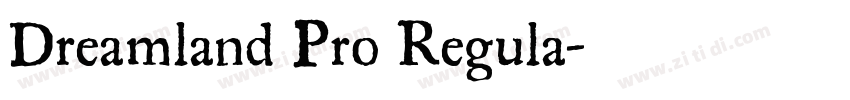Dreamland Pro Regula字体转换